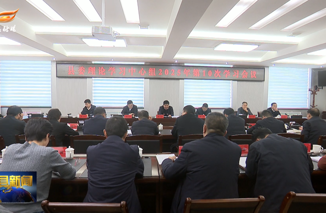 县委理论学习中心组2025年第10次学习会议召开