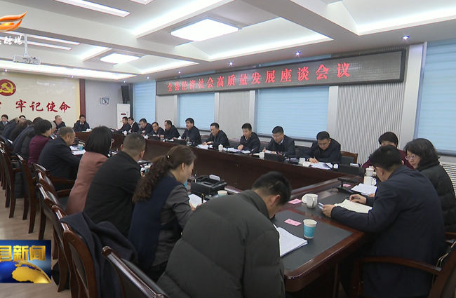 环县经济社会高质量发展座谈会召开