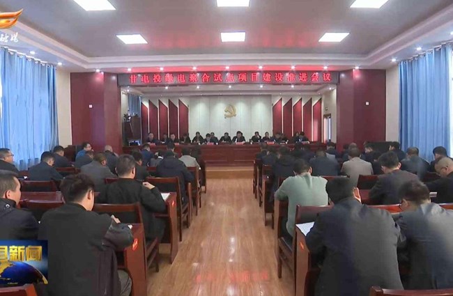 杨添翼调研甘电投绿电聚合试点项目并主持召开项目建设推进会